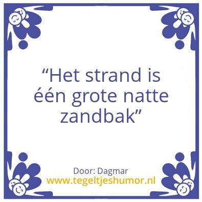 Tegeltje: Strand