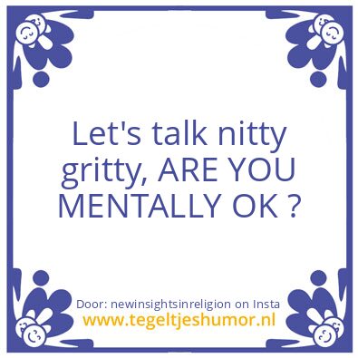 Tegeltje: Let’s talk nitty gritty,