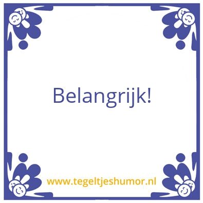Tegeltje: Kak