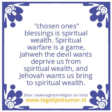 Tegeltje: “chosen ones” blessings