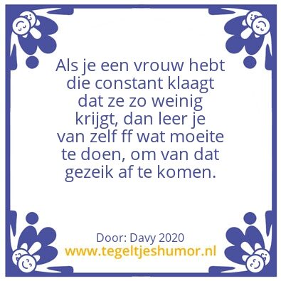 Tegeltje: Een wijs man