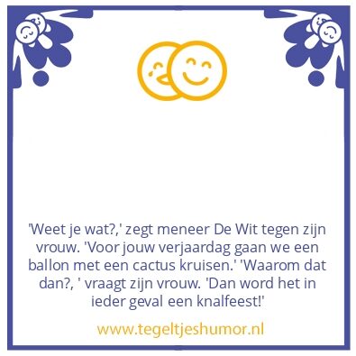 Tegeltje: Verjaardag
