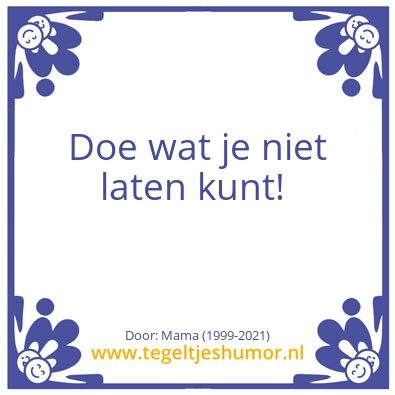 Tegeltje: Mama
