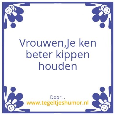 Tegeltje: Vrouwen