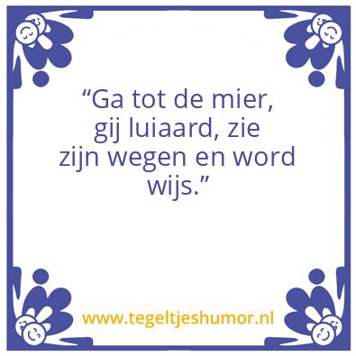 Tegeltje: Mier