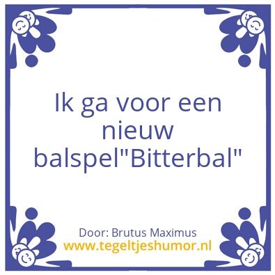 Tegeltje: Bal