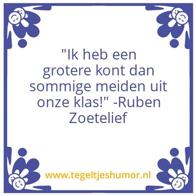Tegeltje: Ruben