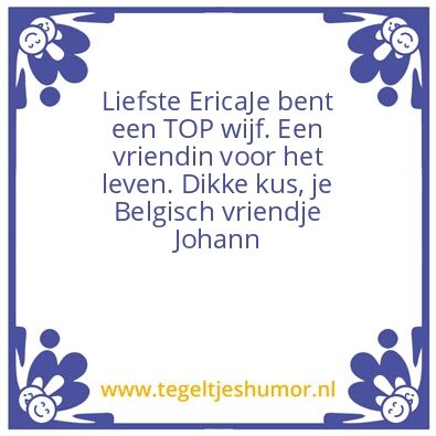 Tegeltje: Erica