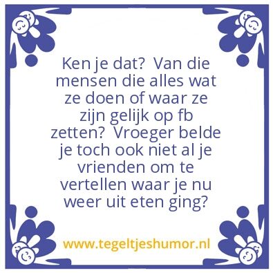 Tegeltje: Irritant