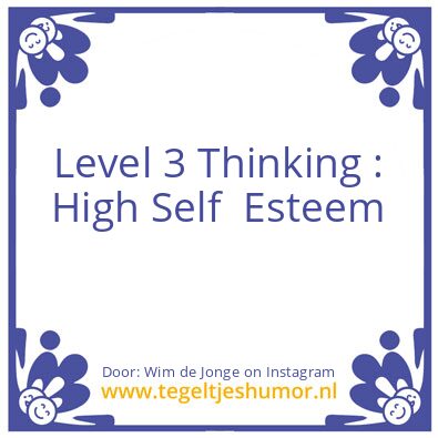 Tegeltje: Level 3 Thinking