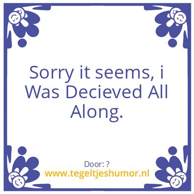 Tegeltje: ?