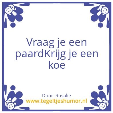 Tegeltje: Test