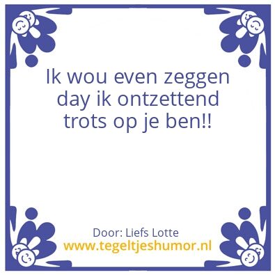 Tegeltje: Lieve mem