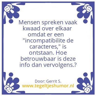 Tegeltje: Ik ben Gerrit.