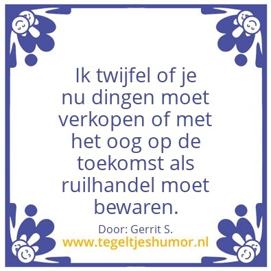 Tegeltje: Ik ben Gerrit.