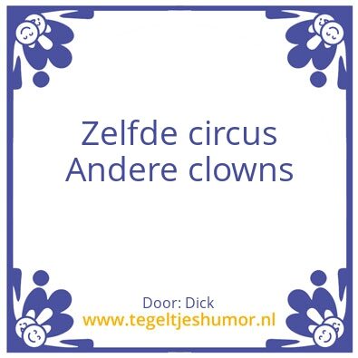 Tegeltje: Circus