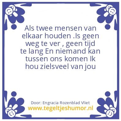 Tegeltje: Love you