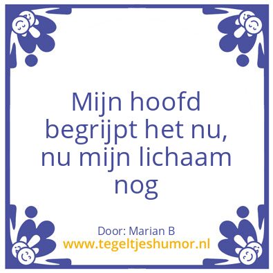 Tegeltje: Marian Borg