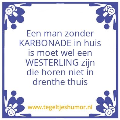 Tegeltje: Karbonade