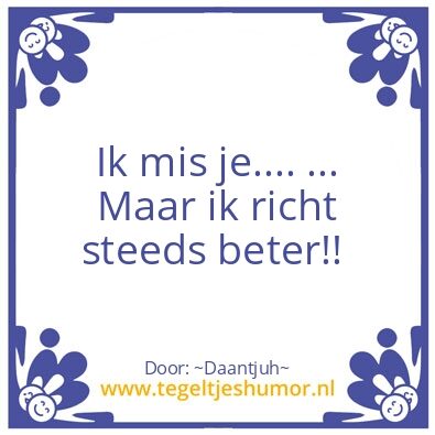 Tegeltje: Grapje