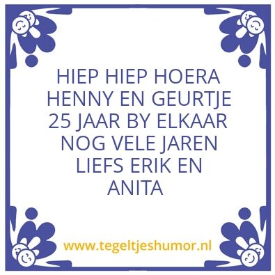 Tegeltje: HENNY EN GEURTJE