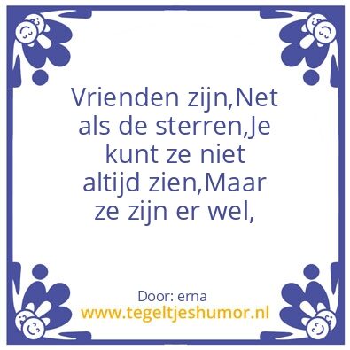 Tegeltje: vriendschap