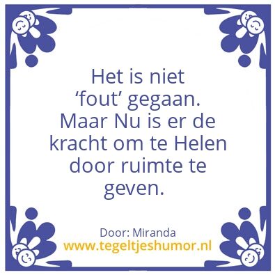 Tegeltje: Wijsheid