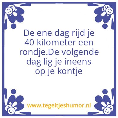 Tegeltje: Wielrennen