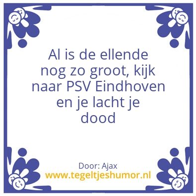 Tegeltje: PSV malaise