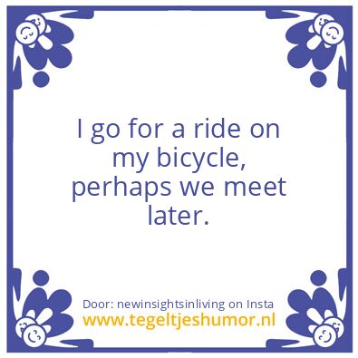 Tegeltje: “Your My Family Now.”