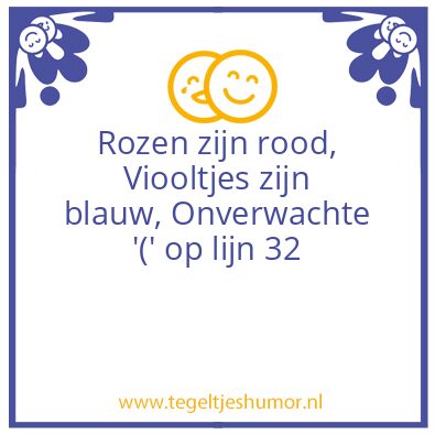 Tegeltje: Programeerders