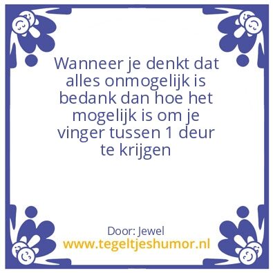 Tegeltje: Zenith