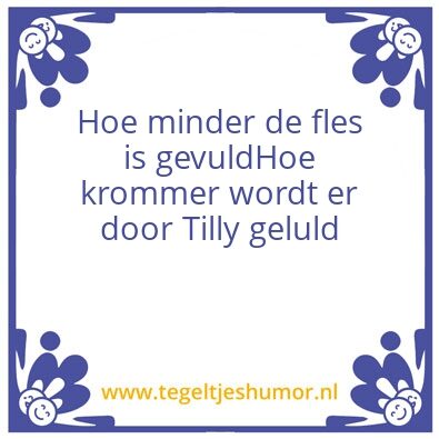 Tegeltje: Tilly