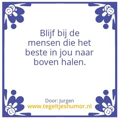 Tegeltje: HET BESTE