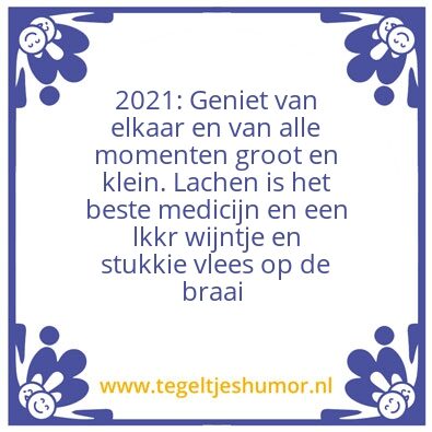 Tegeltje: 2021