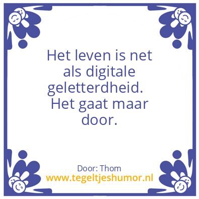 Tegeltje: DG