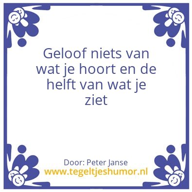 Tegeltje: Geloof