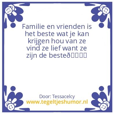 Tegeltje: Familie