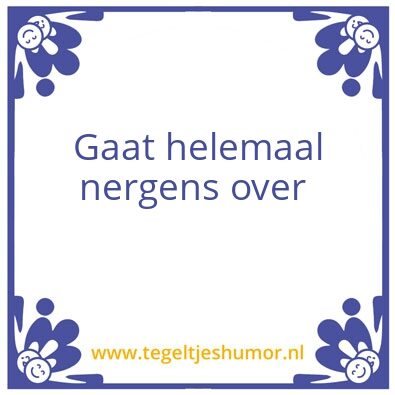Tegeltje: Rob Geus