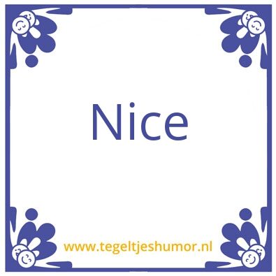 Tegeltje: Laken