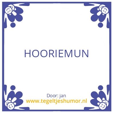Tegeltje: john