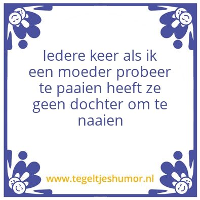 Tegeltje: Rotterdamse uitspraak