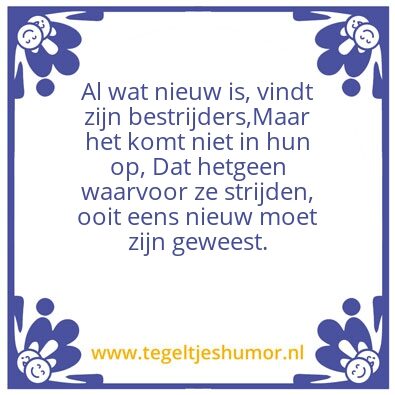 Tegeltje: Drama wijsheden