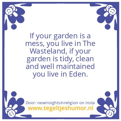 Tegeltje: The Good Life.