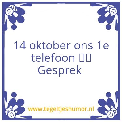 Tegeltje: memoires