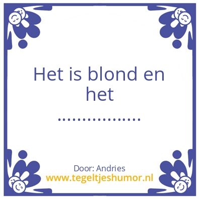 Tegeltje: Vul zelf maar aan: