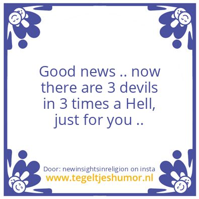 Tegeltje: Good news ..