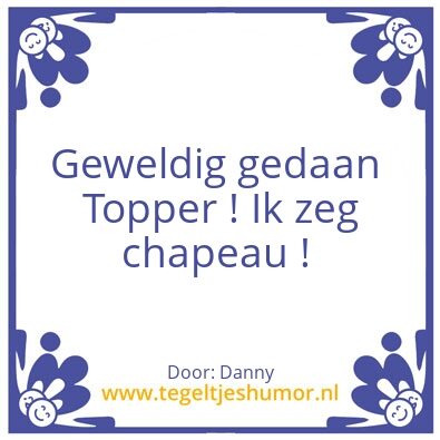Tegeltje: Tegel