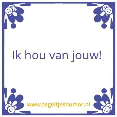 Tegeltje: Liefde