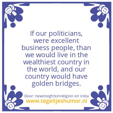 Tegeltje: empty promises time